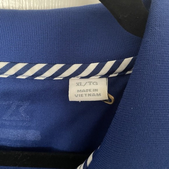 Cutter & Buck Polo Shirt Mens  XL 2016 Ryder Cup Hazeltine Blue White Stripe - Picture 4 of 8